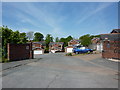 New houses at the end of Southworth Drive, Baxenden