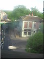 Penge High Street and the Bridge House pub from the train