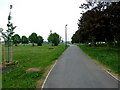 Cycle path and playing fields at Clay Hill, Bristol