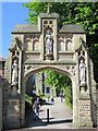 The arch over the walkway to St Mary