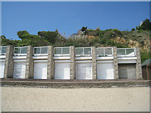 SZ0379 : Modern style beach huts - Swanage Bay by Mr Ignavy