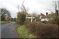 Road sign, Mile Oak Rd and Knowle Lane junction