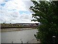 View of the Lower Lea Crossing from the Bow Creek Ecology Park path