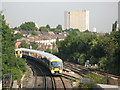 Railway tracks northwest of Hither Green station