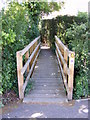 TM2863 : Footbridge on the footpath to Fore Street by Geographer