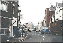 SJ0566 : High Street, Denbigh in 1987 by John Baker