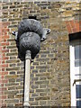 TQ3381 : Old rainwater hopper-head,  Fournier Street, Spitalfields by Derek Voller