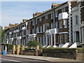 Terraced houses on Lee High Road (A20)