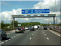 Approaching junction 15 on the M60 clockwise