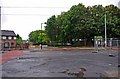 Manchester Metrolink crossing Carruthers Street, Manchester