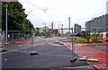 Manchester Metrolink construction by Pollard Street, Manchester