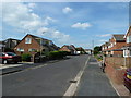 Approaching the junction of Burwood Grove and Dundonald Close