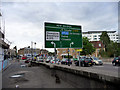 Signpost on Kew Bridge - North Side