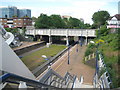 TQ1885 : Wembley Stadium station and the A479 Wembley Hill Road bridge by Nigel Cox