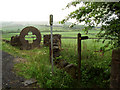 The start of a footpath to Barrow Bridge