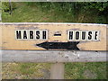 TM3056 : Marsh House sign by Geographer