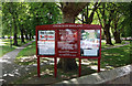 All Saints, Church Street, West Ham - Notice board