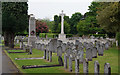 A military section in East Sheen Cemetery