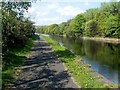 NS3980 : Cycle route beside the River Leven by Lairich Rig