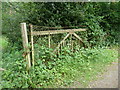 Old level crossing gate