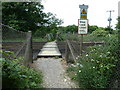 Unmanned pedestrian crossing over the London to Brighton line