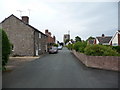 Lane towards the medieval church in Hope