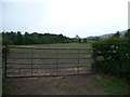 Gate and field near Hope Hall Farm