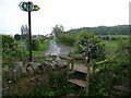 Stile near Gwern Estyn