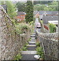 Steps descend from Lower Leigh Road, Pontnewynydd