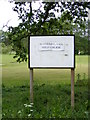 Glevering Mill Golf Course sign