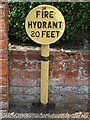 Old Fire Hydrant Sign