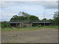 Railway bridge over the A690 at Carrville