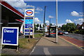 Bus stop in front of the service station on Wolverhampton Road West