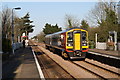 Train passing through Wymondham Station