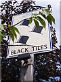 Black Tiles Public House sign, Martlesham