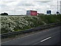 Exit slip road at Junction 13 southbound seen from M1