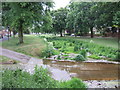 Brompton Beck, Brompton, looking downstream from the ford