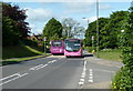 Buses on the A617 through Glapwell