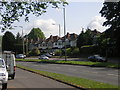 Suburban semis on the A217 Brighton Road, Burgh Heath