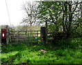 Gate and letterbox