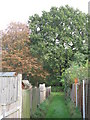 Footpath north of Portland Road, BR1