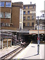 Baker Street station: looking south down the Metropolitan platforms from the north end