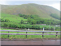 Railway and fields towards High Cargill