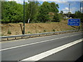 No hard shoulder sign as M26 slip joins M20 near Addingham