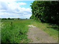 Bridleway heading west near Boston Park