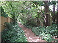 SZ0899 : Footpath to New Road, Ferndown by Lorraine and Keith Bowdler