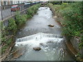 Small weir, Afon Lwyd, Pontnewynydd