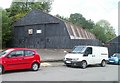 Corrugated metal warehouse, Libanus Road, Blackwood