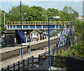 Dronfield station and footbridge