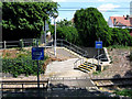 Mitcham:  Tramway foot crossing